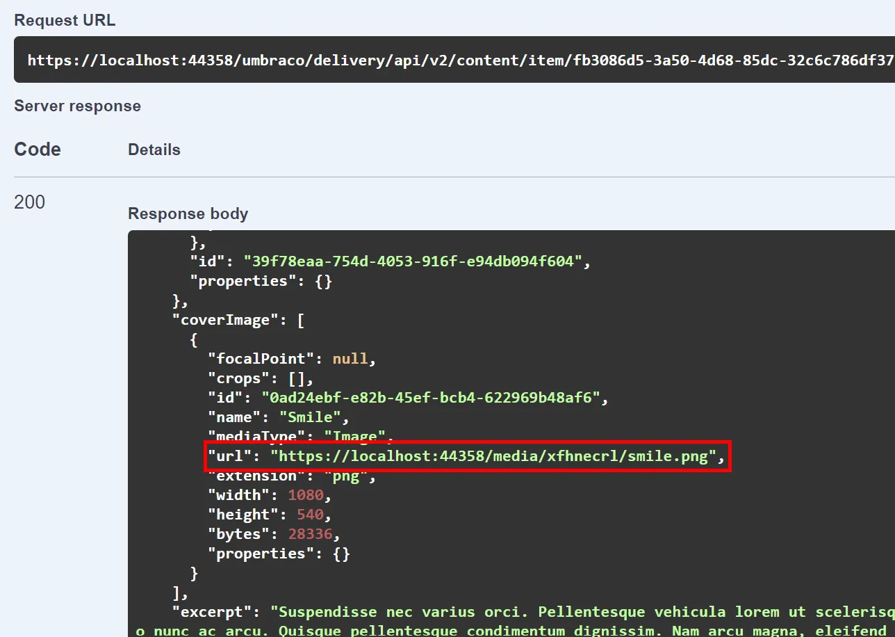 Absolute media URLs in the Delivery API output