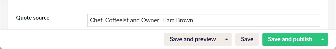 Umbraco content editor with the Save and Preview button reappeared